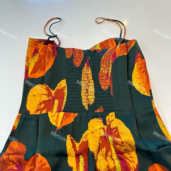 Reformation Frankie Silk Dress in Daiquiri - Picture 5 of 12